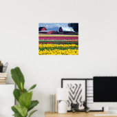 Poster Champ de tulipes (Bureau à domicile)