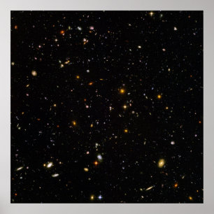 Poster Champ d'espace ultra profond Hubble