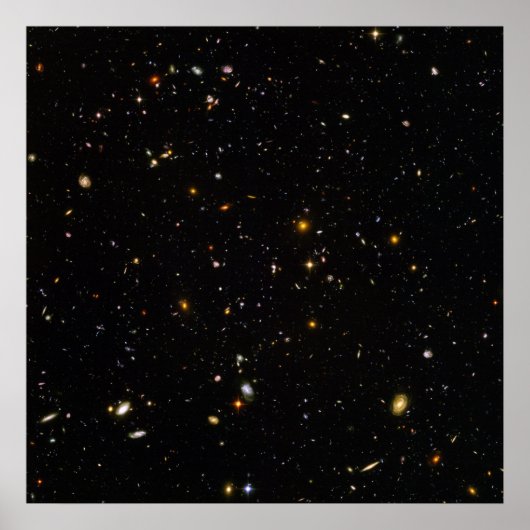 Poster Champ d'espace ultra profond Hubble (Devant)