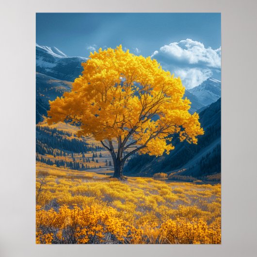 Poster Champ doré (Devant)