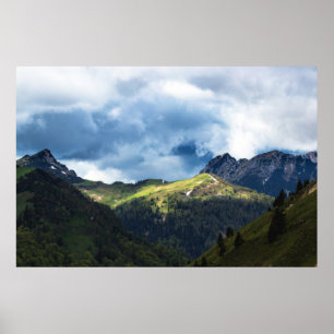 Poster Champ éclairé après la tempête