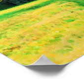 Poster Champ Jaune Sur Le Chemin Citation Inspirationnell (Coin)