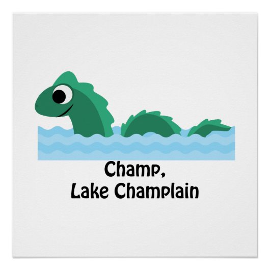 Poster Champ, lac Champlain (Devant)