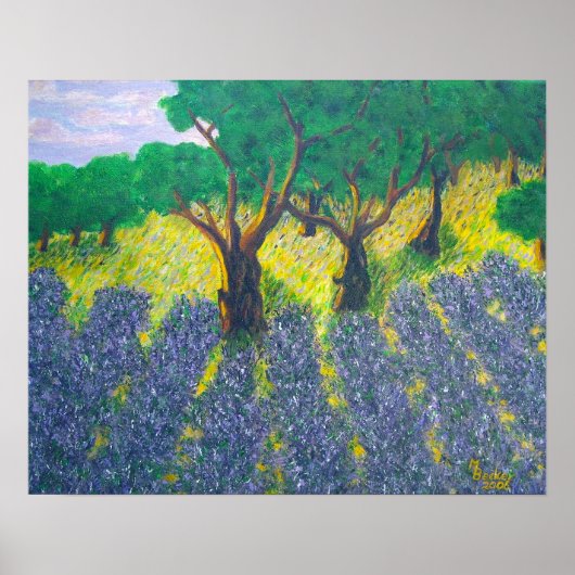 Poster Champ Lavender (Devant)