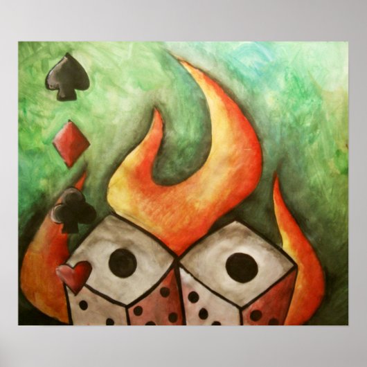 Poster Champ poker (Devant)