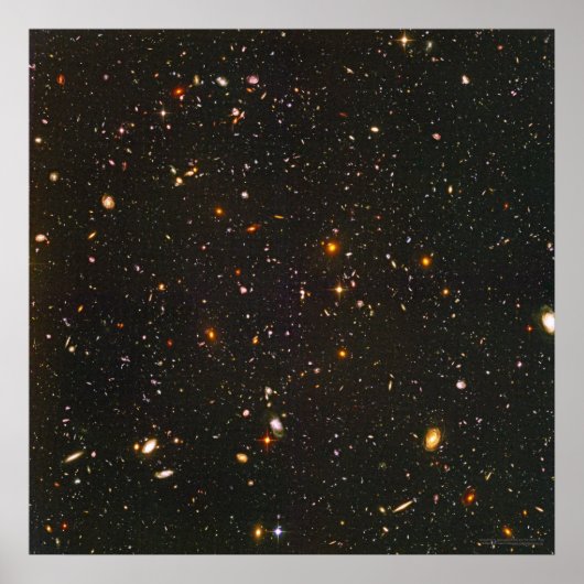 Poster Champ Ultra Deep Hubble 24x24 (22x22) (Devant)