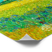 Poster Champ Van Gogh avec Irises près d'Arles (Coin)