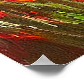 Poster Champ Vivant de Coquelicots en Fleur (Coin)