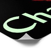 Poster Champagne au vin (Coin)