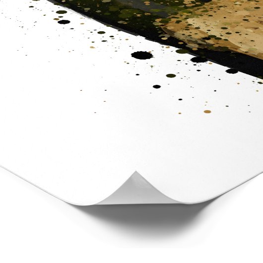 Poster Champagne Bottle Wall Art Print 'Fool's Gold' (Coin)