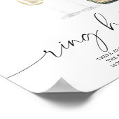 Poster Champagne - Chasse aux cernes jeu de douche nuptia (Coin)