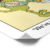 Poster Champagne dans les toilettes (Coin)