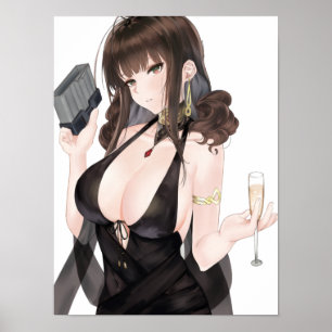 Poster Champagne DSR 50 Hottie Drinking