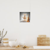 Poster Champagne fountain - Gen AI (Cuisine)