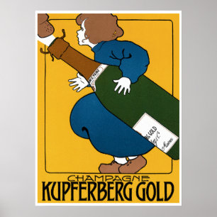 Poster Champagne Kupferberg Gold