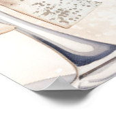 Poster Champagne Let's Toast Winter Bridal Shower Welcome (Coin)