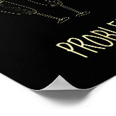 Poster Champagne Problems - For Funny Novelty Meme Life  (Coin)