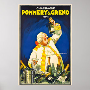 Poster Champagne Reims Pommery & Greno Mauzan Vin