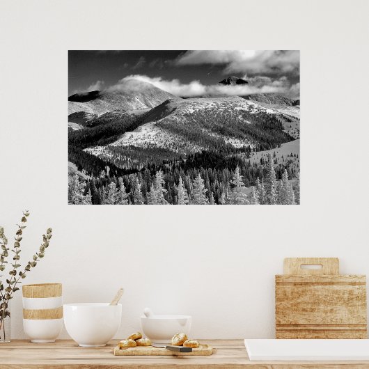 Poster Champagne Snowscape (Cuisine)