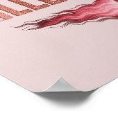 Poster Champagne Taste Killer Dink - Rose Gold Pickleball (Coin)