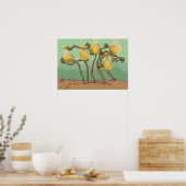 Poster champignon à lanterne japonaise (Cuisine)