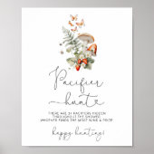 Poster Champignon automnale Pacifique chasse baby shower  (Devant)