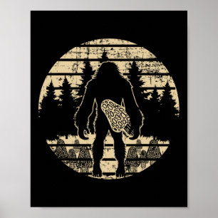 Poster Champignon Bigfoot Morel La recherche de la mycolo