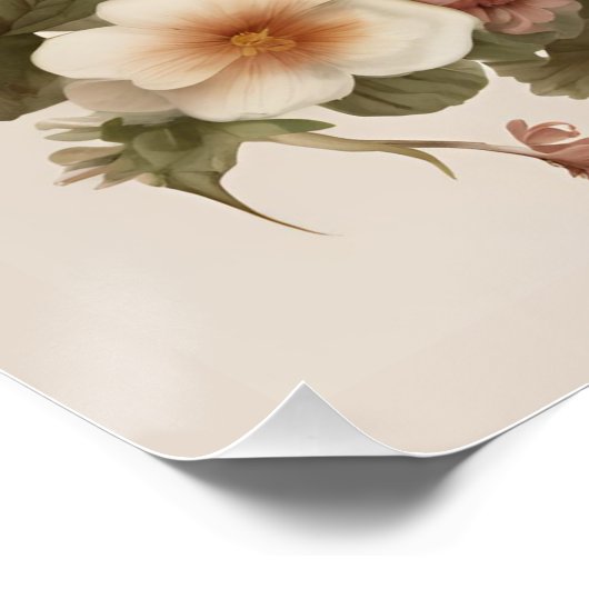 Poster Champignon Cottagecore (Coin)