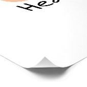 Poster Champignon de Hérisson mignon et drôle (Coin)