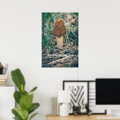 Poster Champignon Morel Spring (Bureau à domicile)