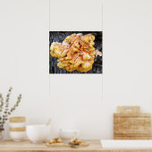 Poster Champignon Orange (Cuisine)