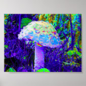 Poster champignon psychédélique (Devant)