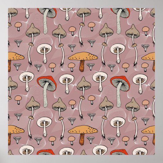 Poster Champignons (Devant)
