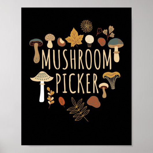 Poster Champignons collecteurs de champignon (Devant)