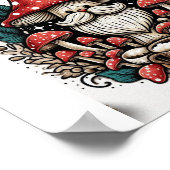 Poster Champignons Core Père Noël (Coin)