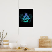 Poster Champignons dans les buissons (Cuisine)