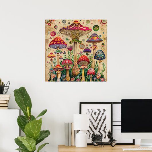 Poster Champignons de contes Fairytale (Bureau à domicile)