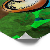 Poster Champignons de forêt et escargots (Coin)