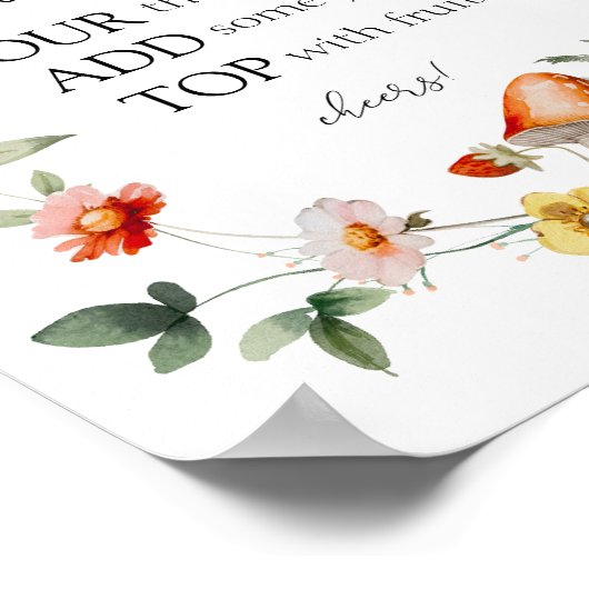 Poster Champignons de la forêt enchantés Mimosa Bar (Coin)