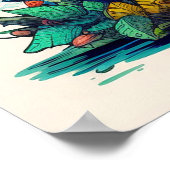 Poster Champignons de la forêt sauvage (Coin)