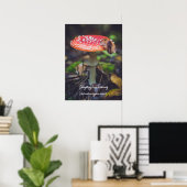 Poster Champignons de l'Agaric de la Mouche rouge dans la (Bureau à domicile)