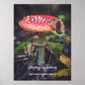 Poster Champignons de l'Agaric de la Mouche rouge dans la (Devant)