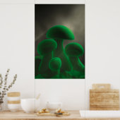 Poster Champignons fluorescents (Cuisine)