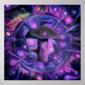 Poster Champignons hélucinogènes (Devant)