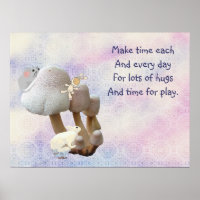 Champignons Jouet bébé aire de jeu et poème