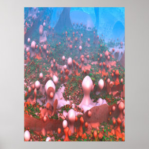 Poster Champignons magiques