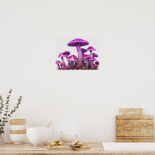 Poster Champignons magiques (Cuisine)