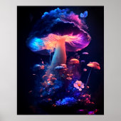 Poster Champignons Magiques Luminescents (Devant)