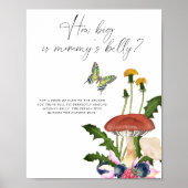 Poster Champignons - quelle est la taille du ventre de ma (Devant)