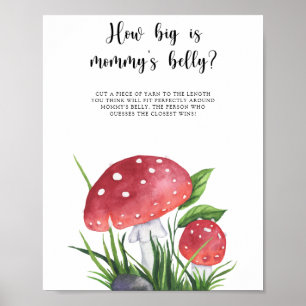 Poster Champignons - quelle est la taille du ventre de ma